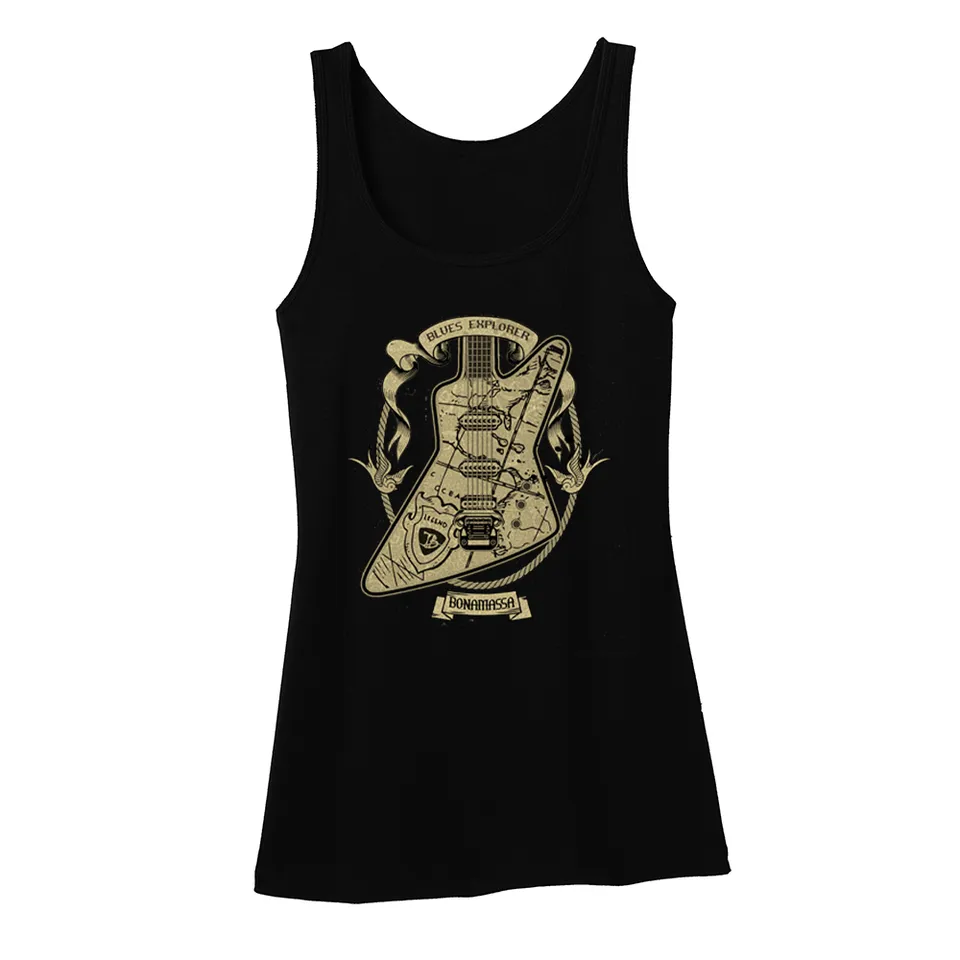 Joe Bonamassa Blues Explorer singlet dame svart bomull