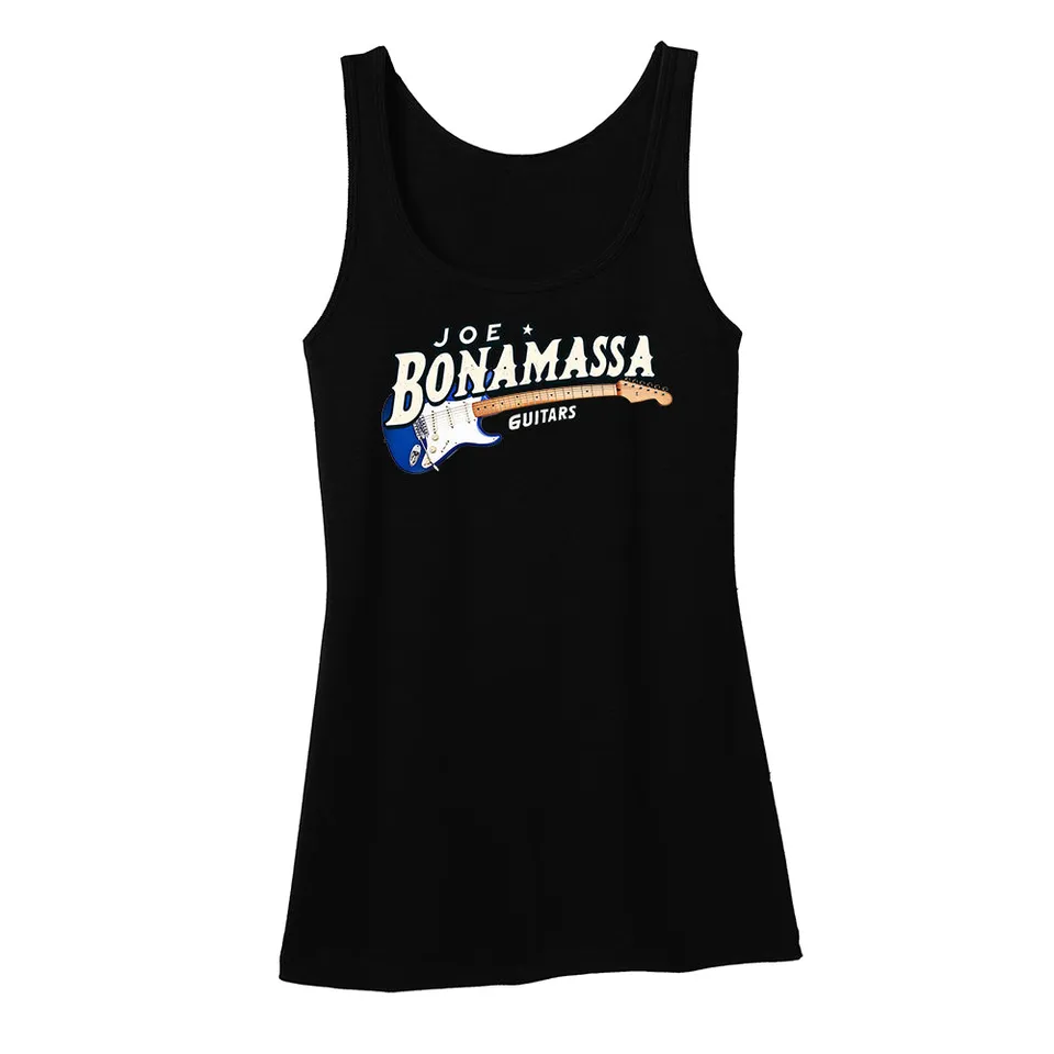 Joe Bonamassa Royal Strat singlet dame svart bomull