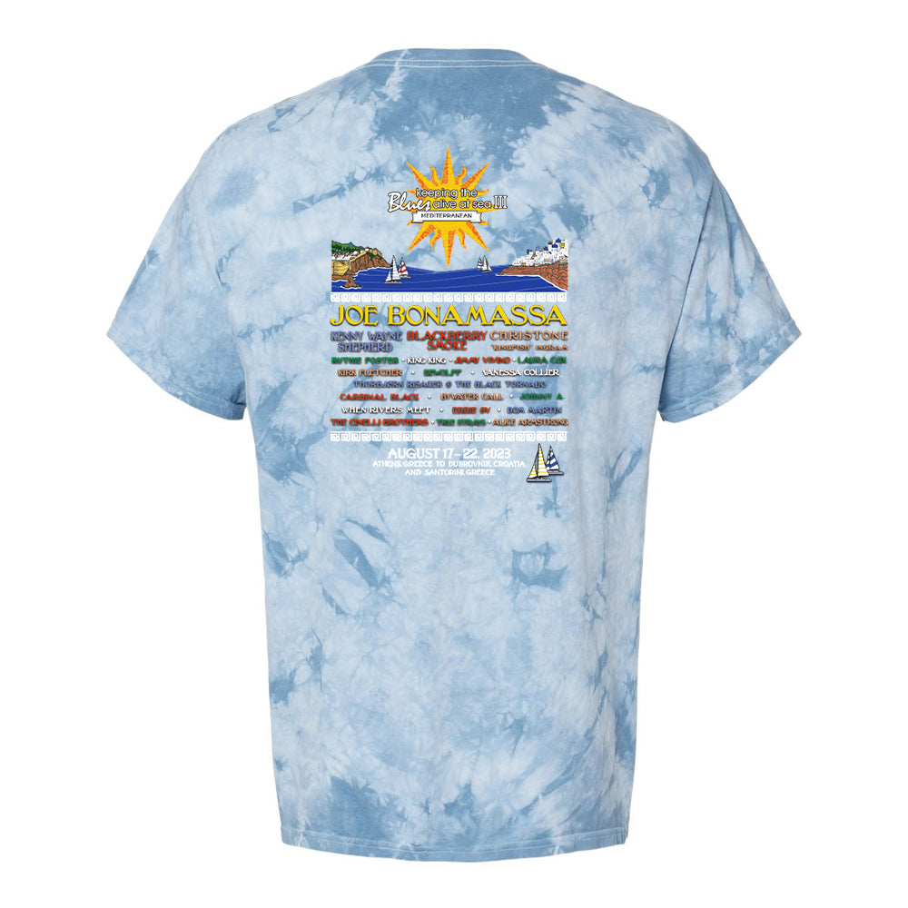 Joe Bonamassa KTBA at Sea III t-skjorte tie dye manhattan