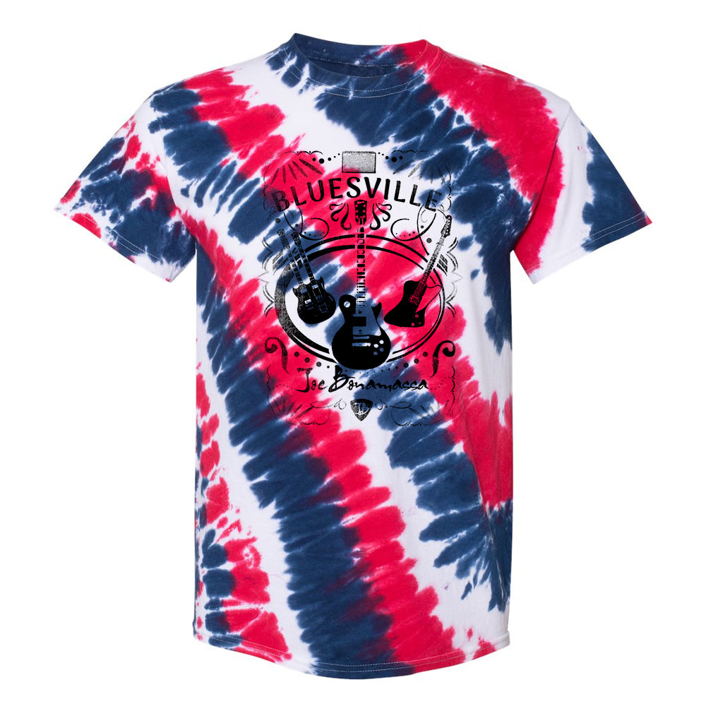 Joe Bonamassa Bluesville Tilt tie-dye t-skjorte aerial bomull