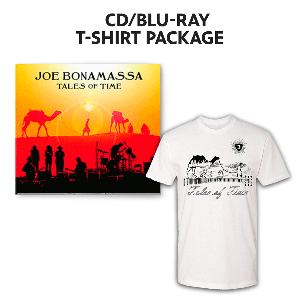 Joe Bonamassa Tales of Time CD/Blu-ray + t-skjorte pakke svart