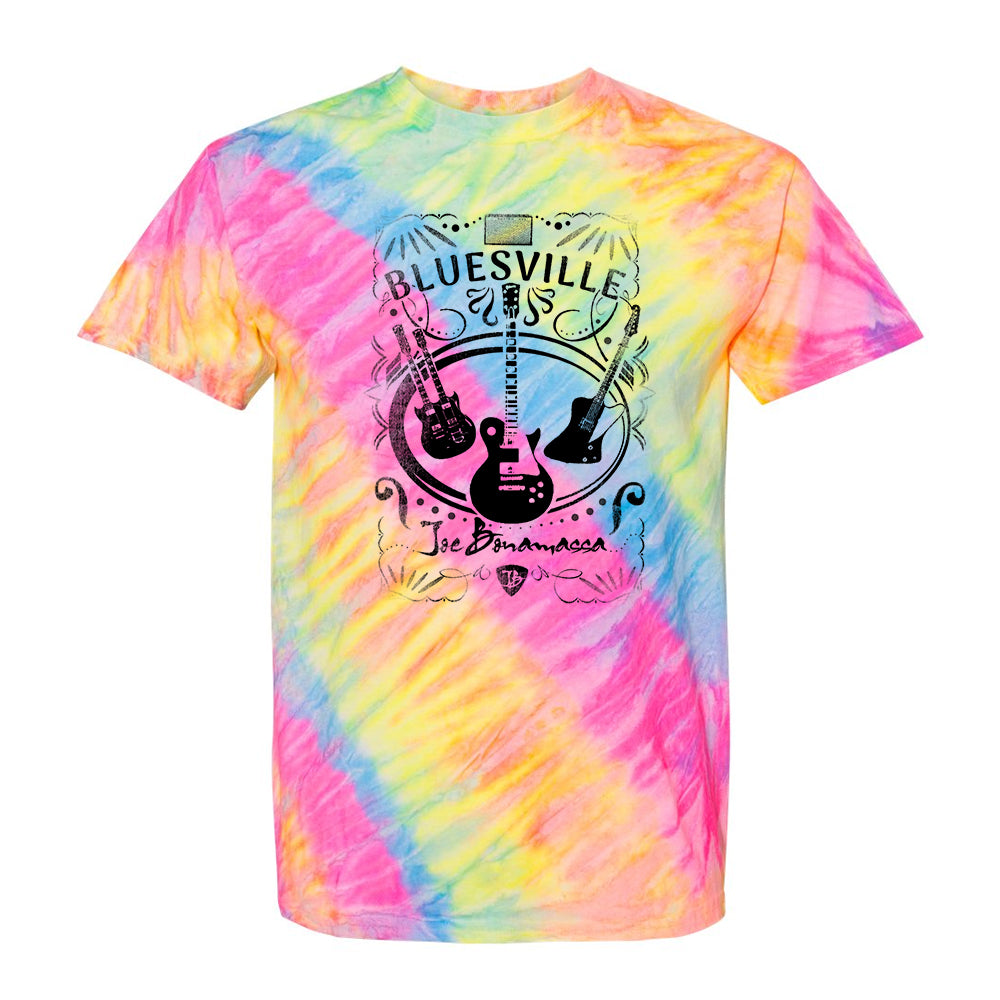 Joe Bonamassa Bluesville Tilt tie-dye t-skjorte aerial bomull