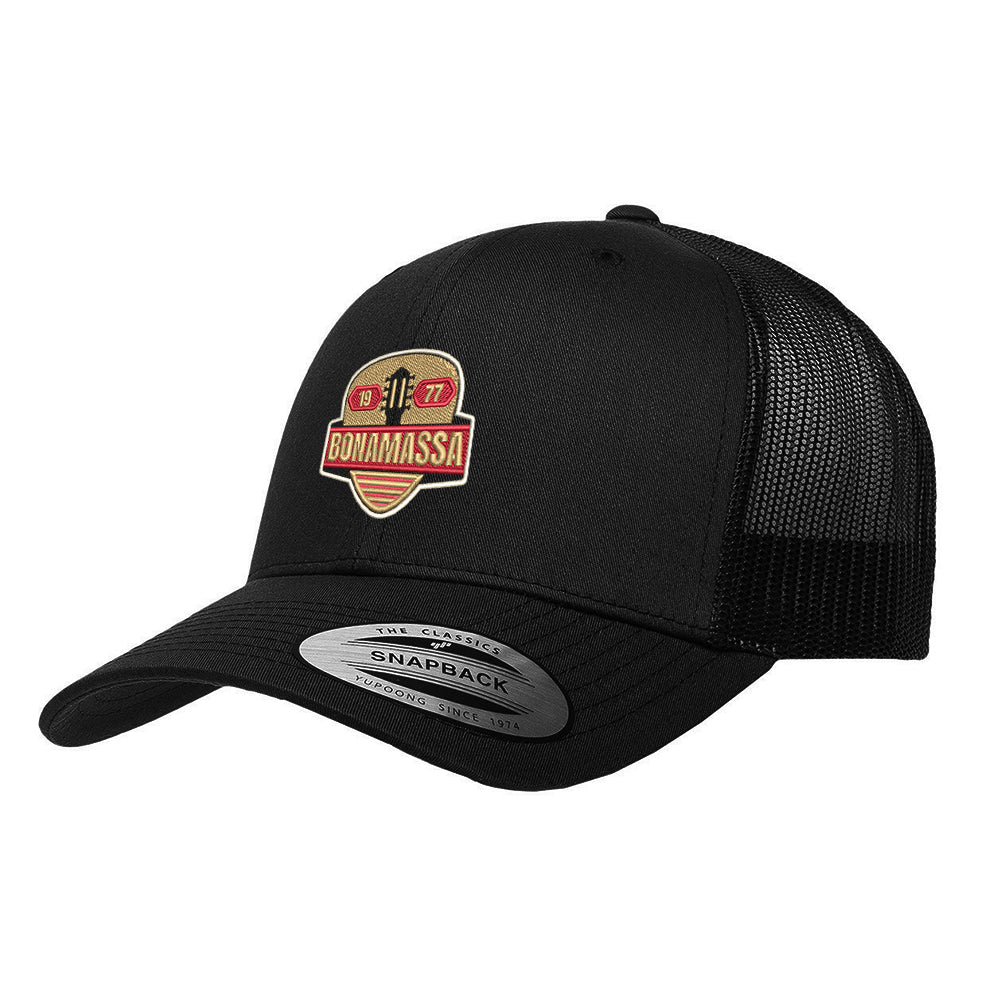 Joe Bonamassa Gold Vintage Pick truckerhatt svart snapback