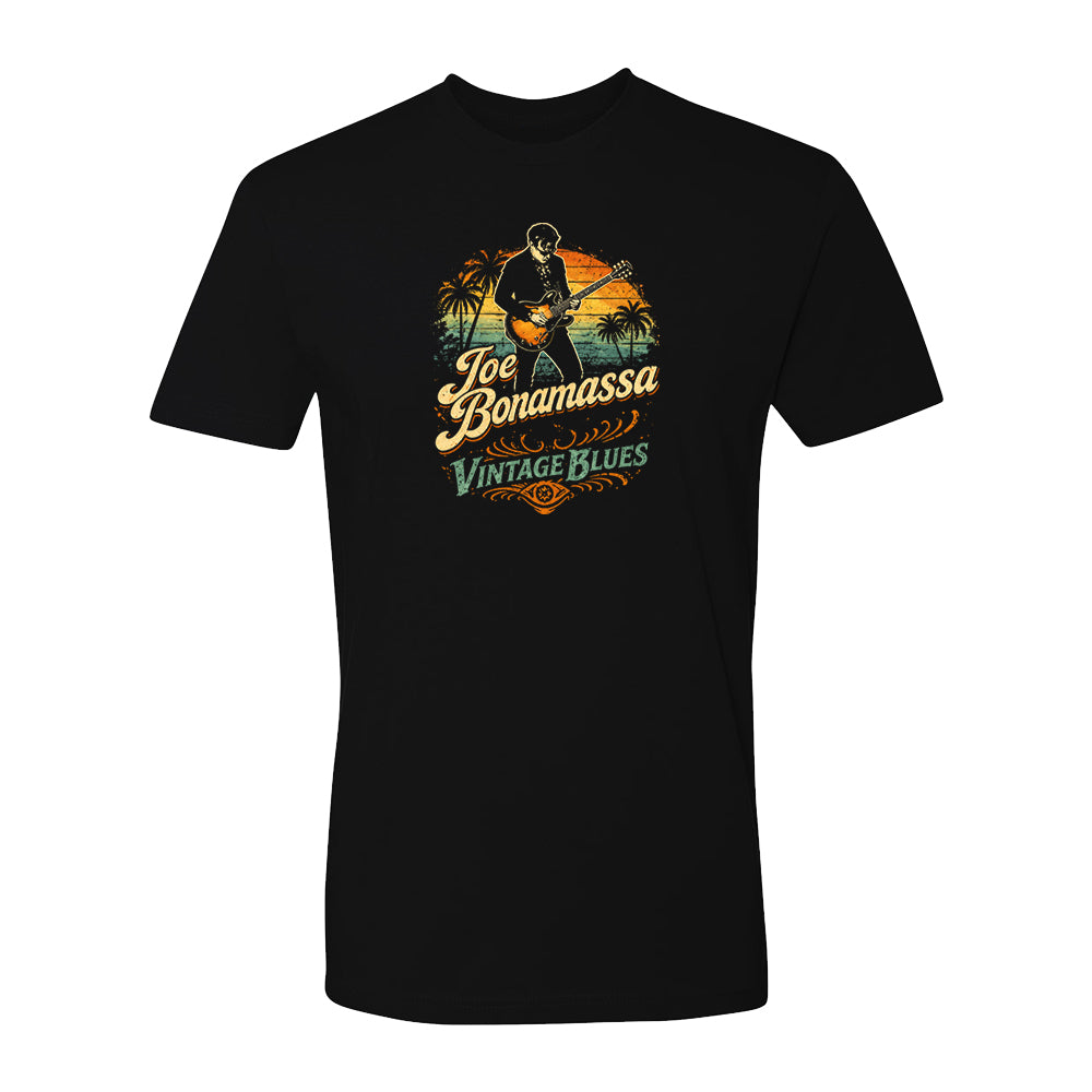 Joe Bonamassa JB Vintage Blues T-skjorte Svart bomull