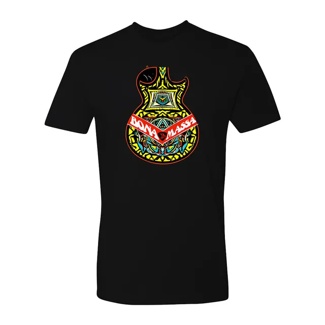 Joe Bonamassa Tribal Guitar t-skjorte unisex svart bomull