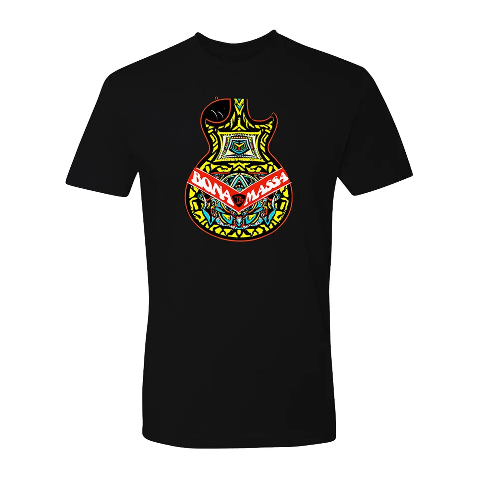 Joe Bonamassa Tribal Guitar t-skjorte unisex svart bomull