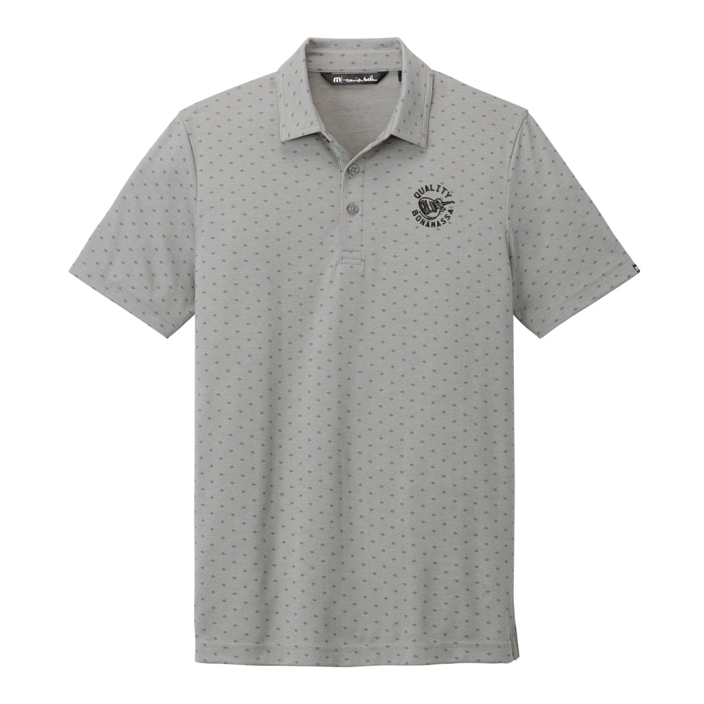 Joe Bonamassa Quality Blues TravisMathew Oceanside Geo polo svart stretch