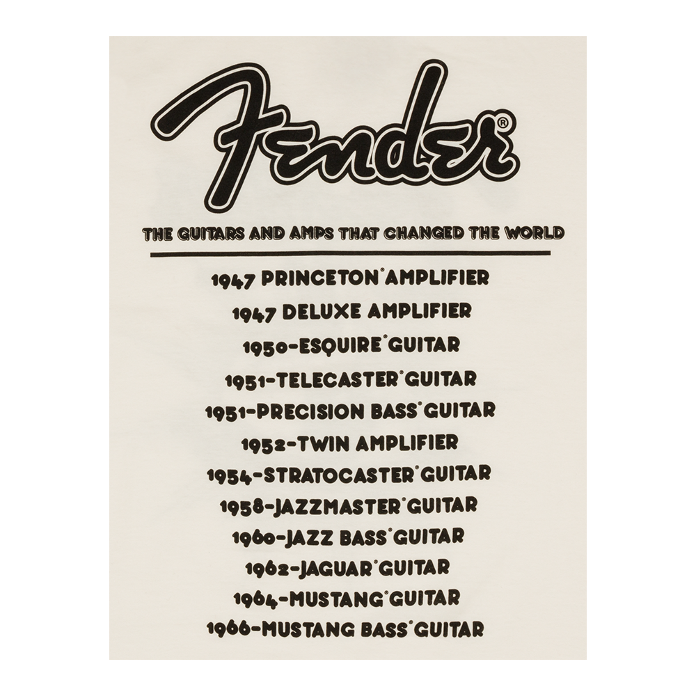 Joe Bonamassa Fender World Tour t-skjorte unisex hvit vintage