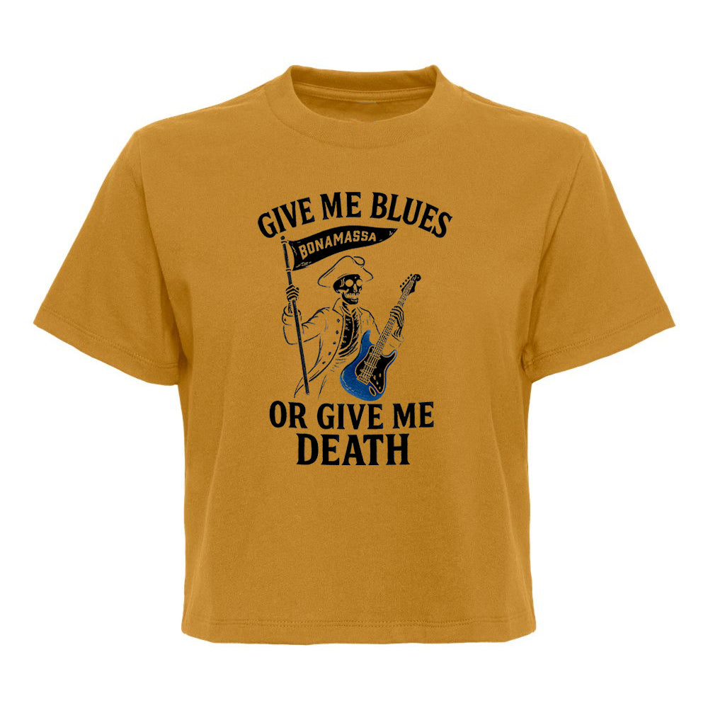 Joe Bonamassa Give Me Blues Or Give Me Death Boxy t-skjorte dame bomull