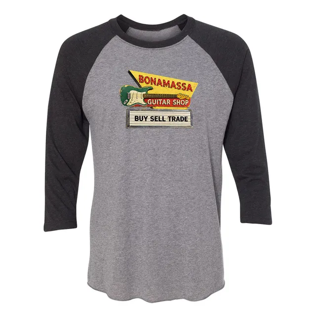 Joe Bonamassa Bona Guitar Shop 3/4 t-skjorte unisex triblend