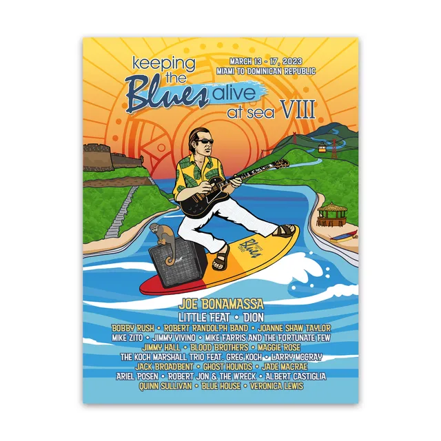 Joe Bonamassa KTBA at Sea VIII plakat 18x24