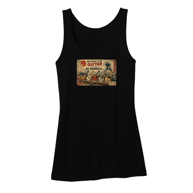 Joe Bonamassa Sushi Wave Of Blues Tank singlet dame svart bomull
