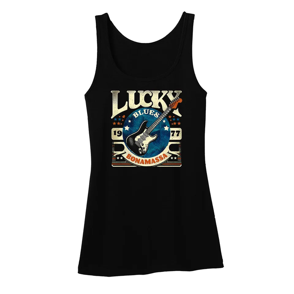Joe Bonamassa Lucky Blues singlet dame svart ermeløs bomull
