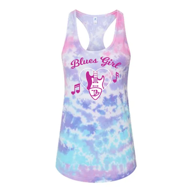 Joe Bonamassa Blues Girl Tie Dye singlet dame cotton candy