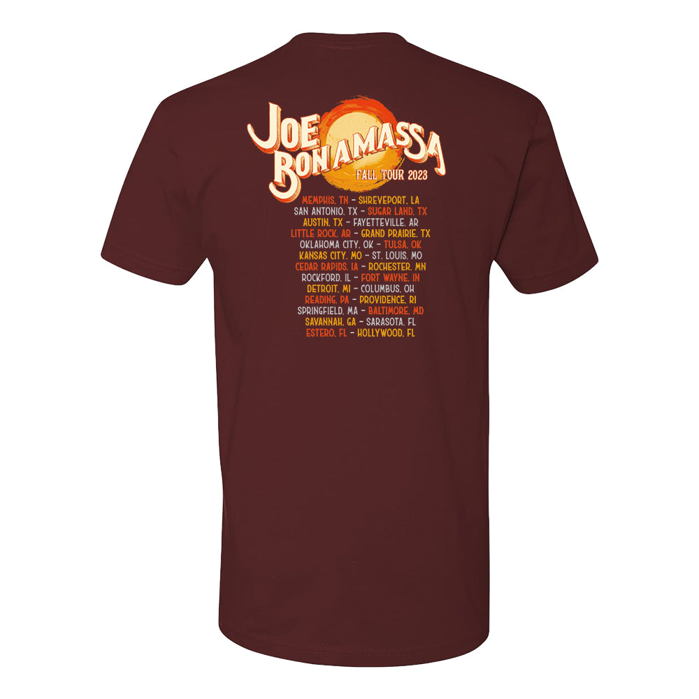 Joe Bonamassa 2023 U.S. Fall Tour Serenade t-skjorte unisex