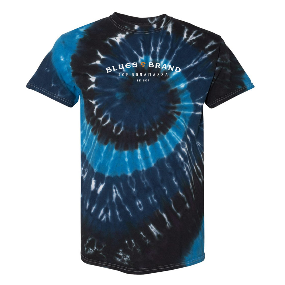 Joe Bonamassa Spiral Tie Dye t-skjorte Deep Sea