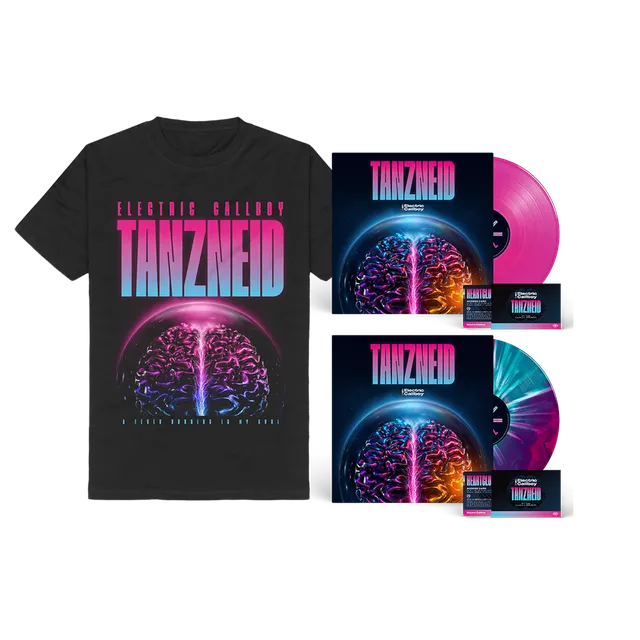 Electric Callboy TANZNEID hypercharged + pink LP bundle t-skjorte