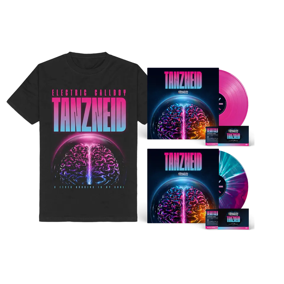 Electric Callboy TANZNEID hypercharged + pink LP bundle t-skjorte