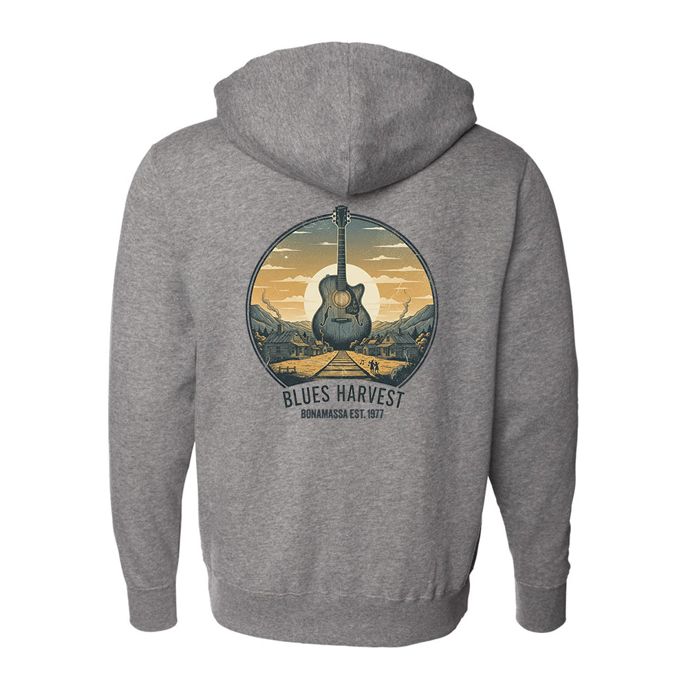 Joe Bonamassa Blues Harvest zip-hoodie svart unisex fleece