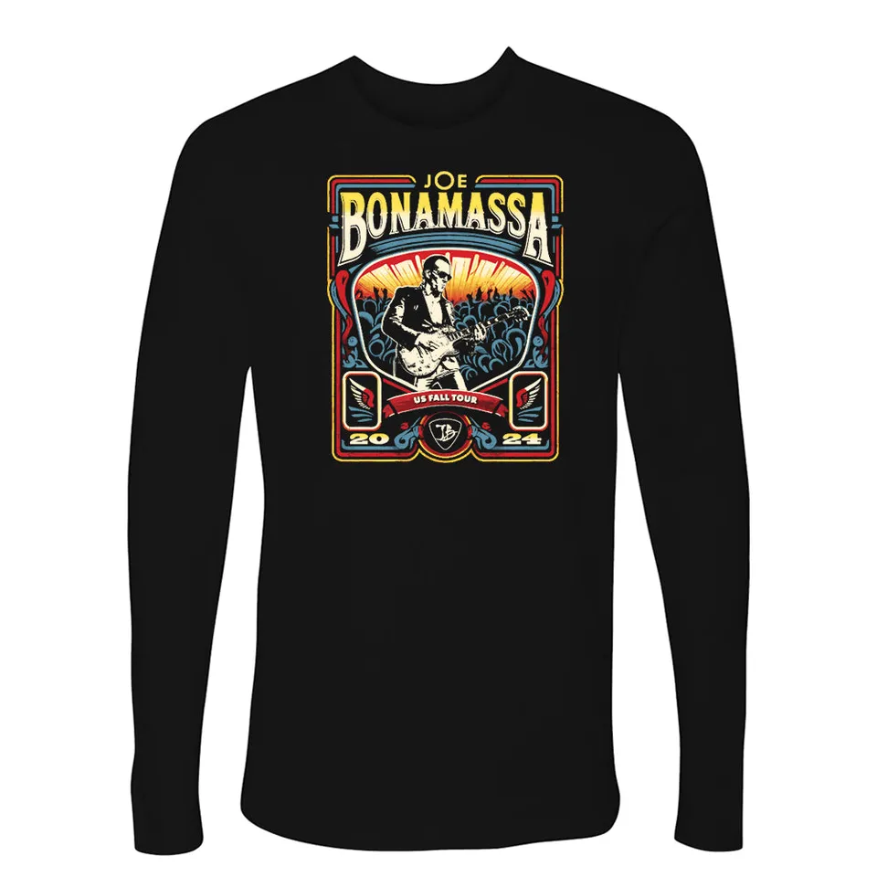 Joe Bonamassa 2024 U.S. Fall Tour langermet t-skjorte svart
