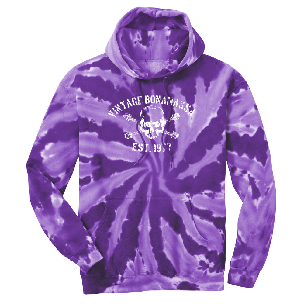 Joe Bonamassa JB Tie Dye hettegenser svart fleece