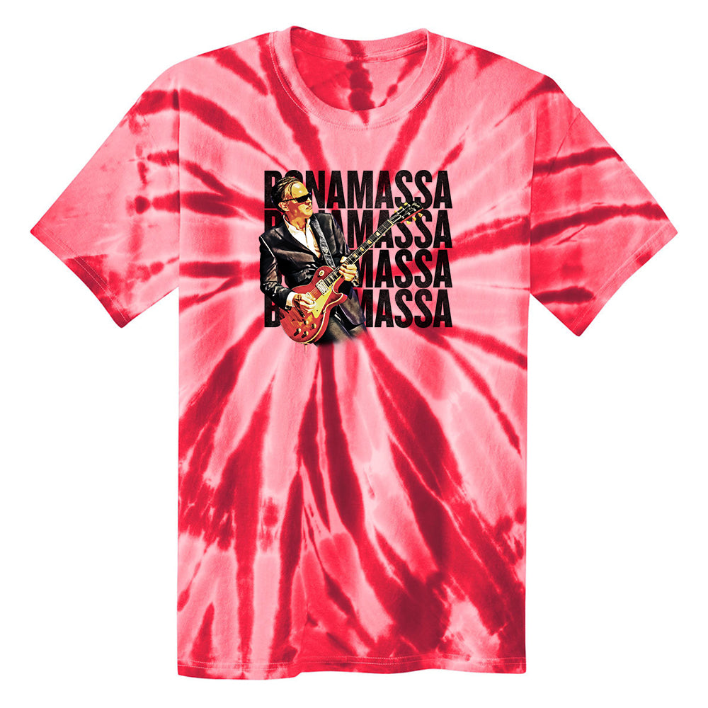 Joe Bonamassa Quadamassa 2.0 Tie Dye T-skjorte bomull