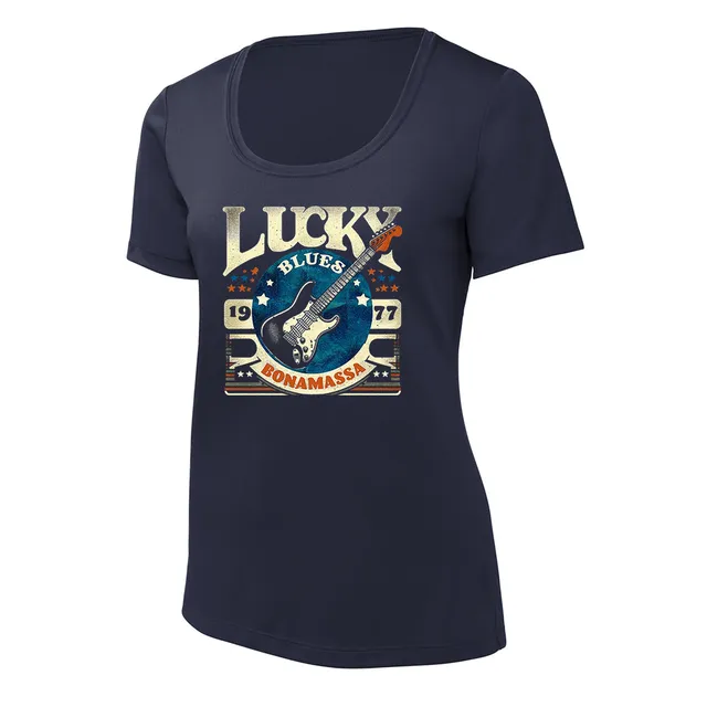 Joe Bonamassa Lucky Blues UV Pro Scoop Neck T-skjorte dame svart UV50