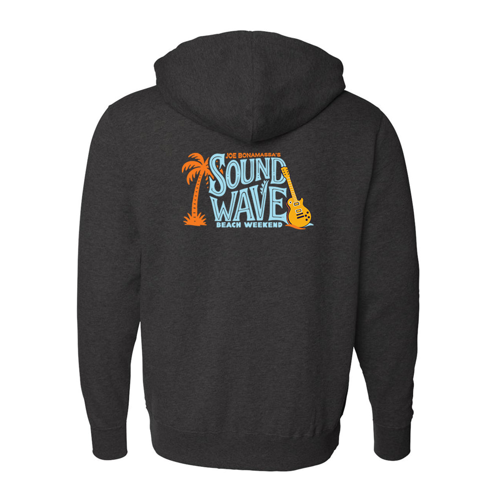 Joe Bonamassa Sound Wave Beach Weekend 2026 zip-hoodie svart