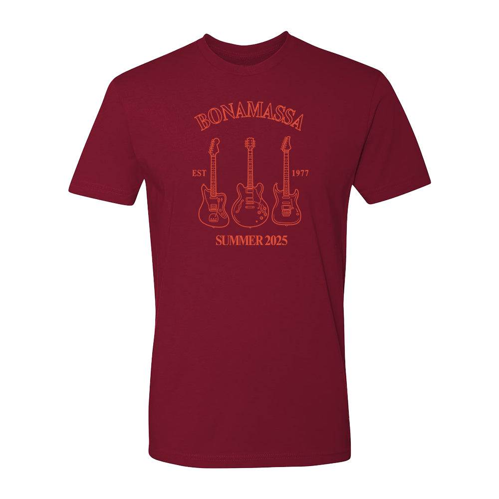 Joe Bonamassa Summer 2025 t-skjorte svart bomull