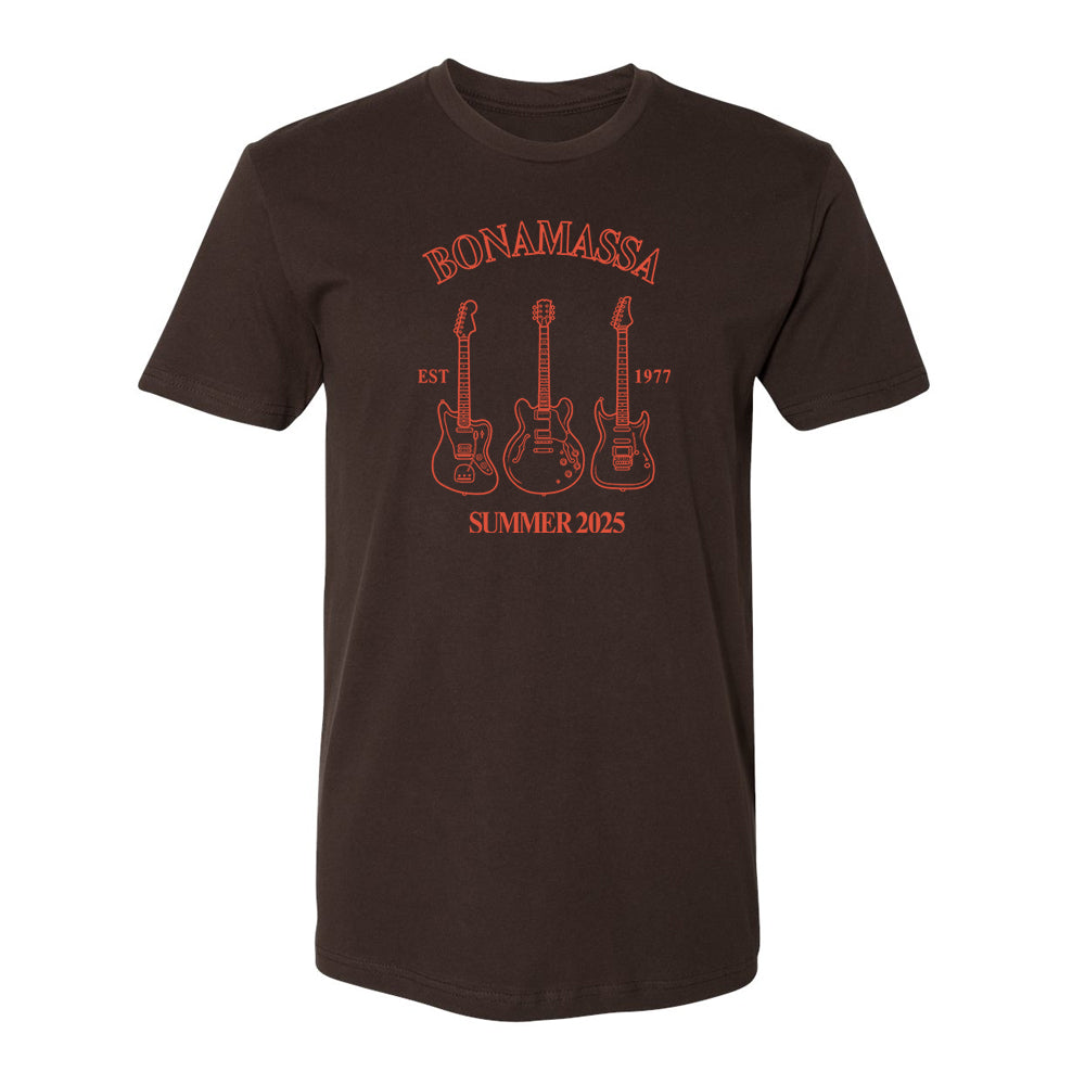 Joe Bonamassa Summer 2025 t-skjorte svart bomull