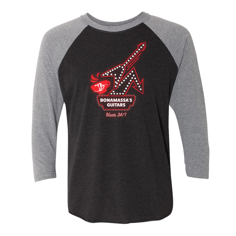 Joe Bonamassa One More Cup of Blues t-skjorte raglan unisex