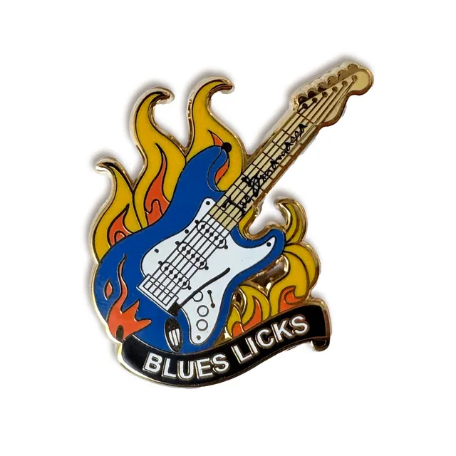 Joe Bonamassa Blues Licks pin gull emalje