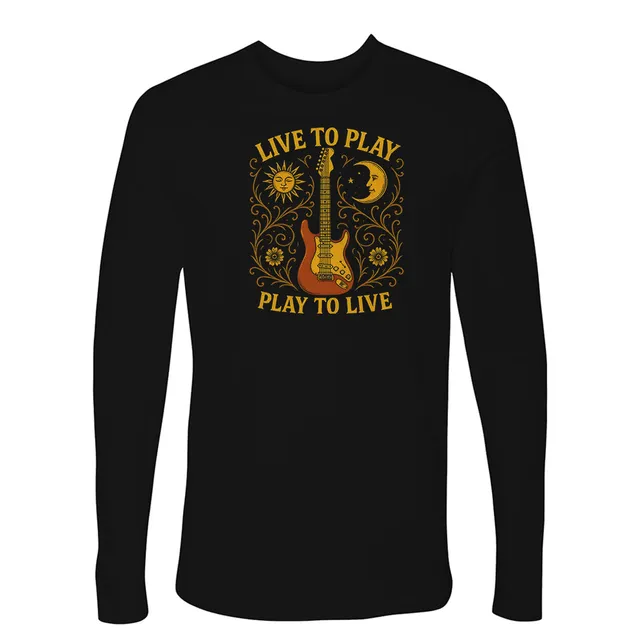 Joe Bonamassa Live To Play Play To Live langermet t-skjorte svart