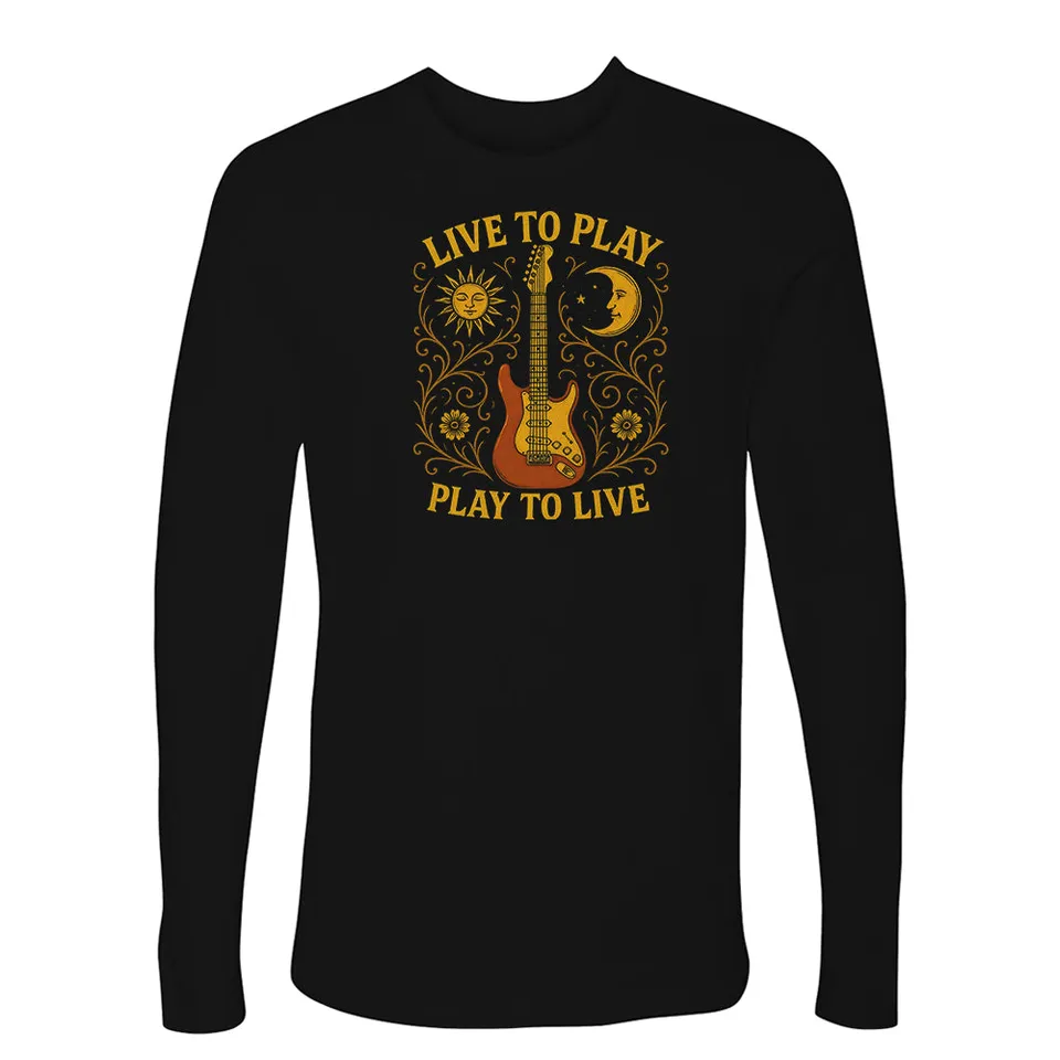 Joe Bonamassa Live To Play Play To Live langermet t-skjorte svart