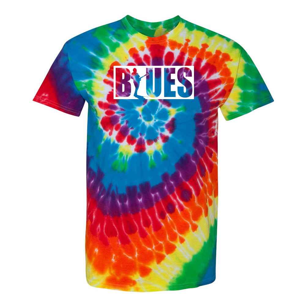 Joe Bonamassa Blues Block Spiral t-skjorte tie-dye bomull