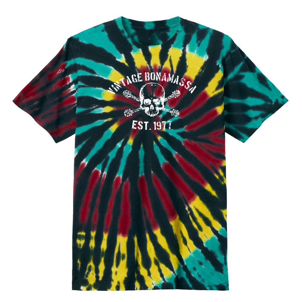 Joe Bonamassa JB Vintage Tie Dye T-skjorte island bomull