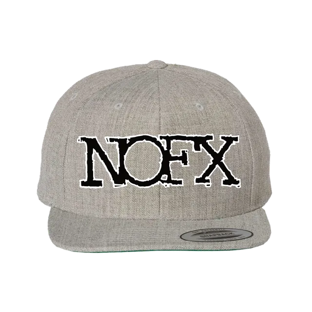 NOFX Puff Heather Gray snapback grå akryl