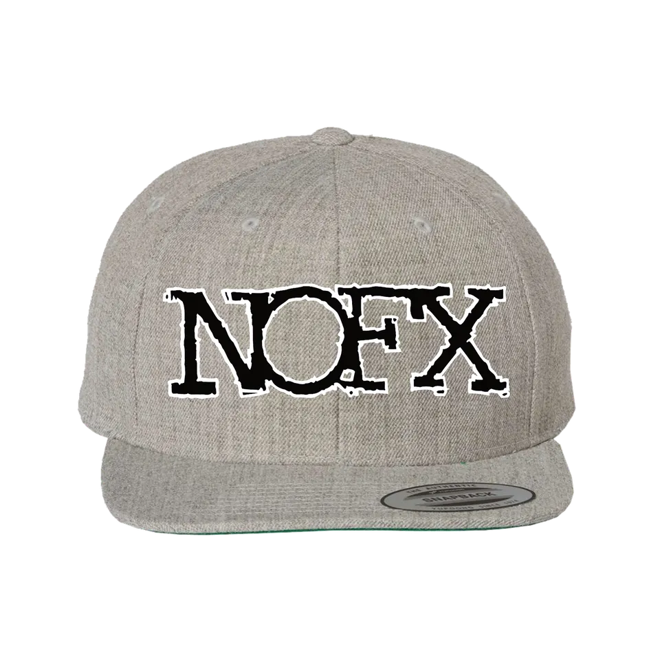 NOFX Puff Heather Gray snapback grå akryl