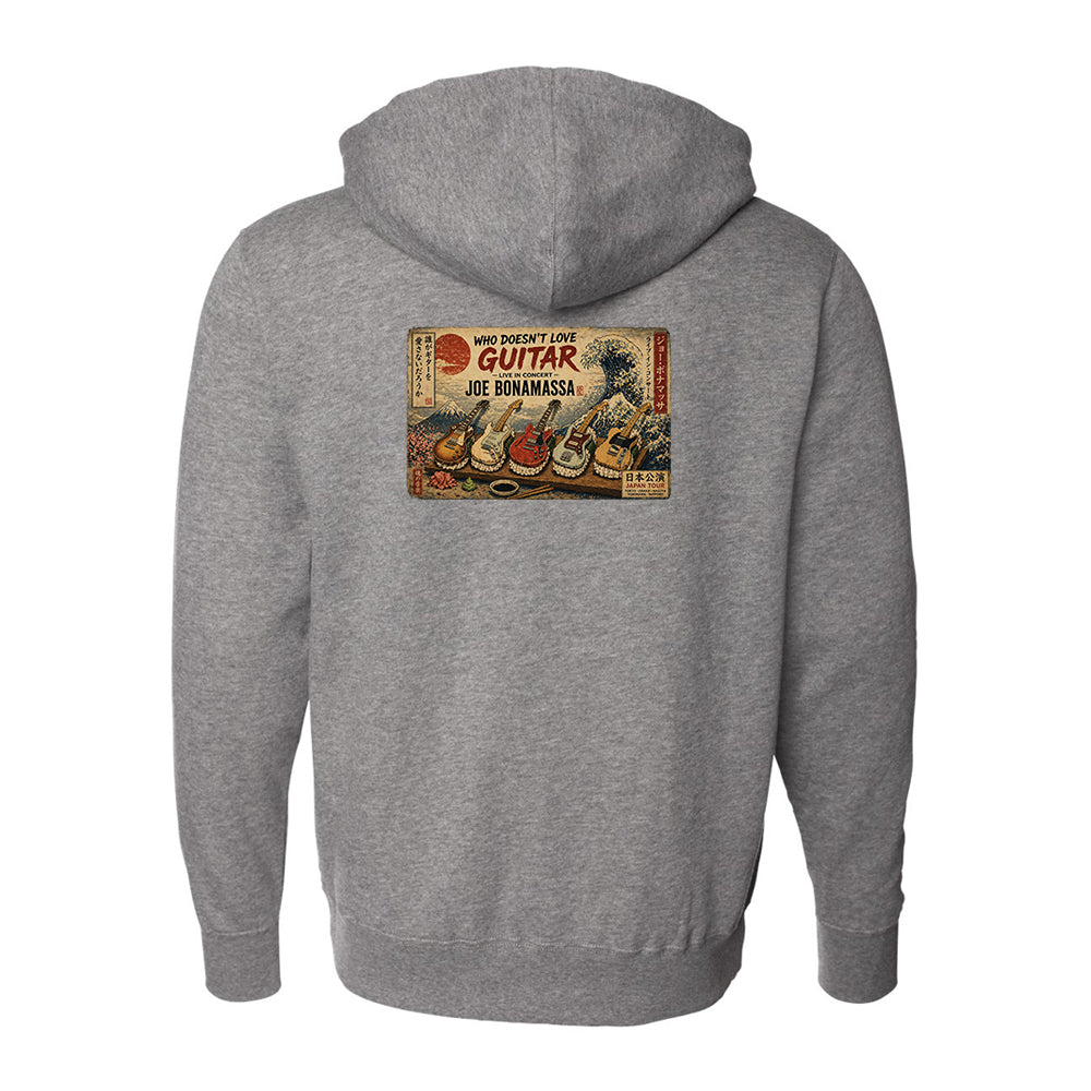 Joe Bonamassa Sushi Wave zip hoodie svart unisex
