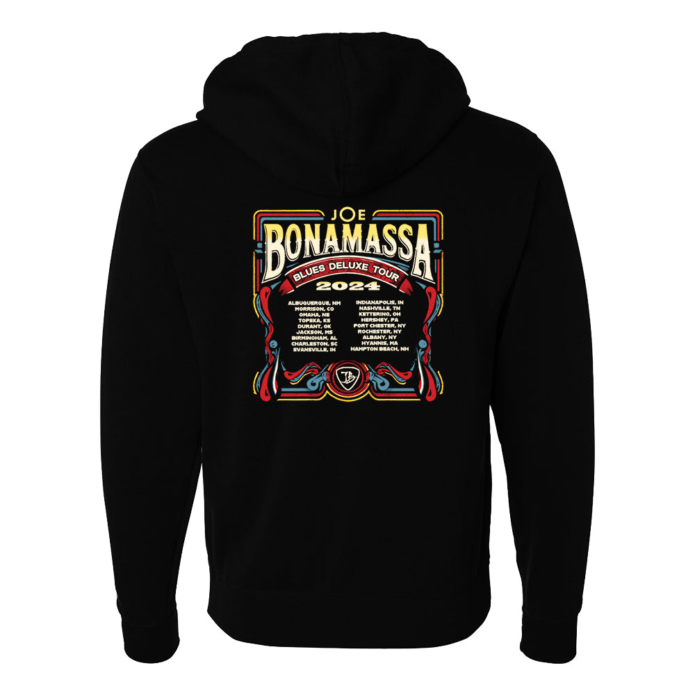 Joe Bonamassa 2024 U.S. Summer Tour hettegenser svart