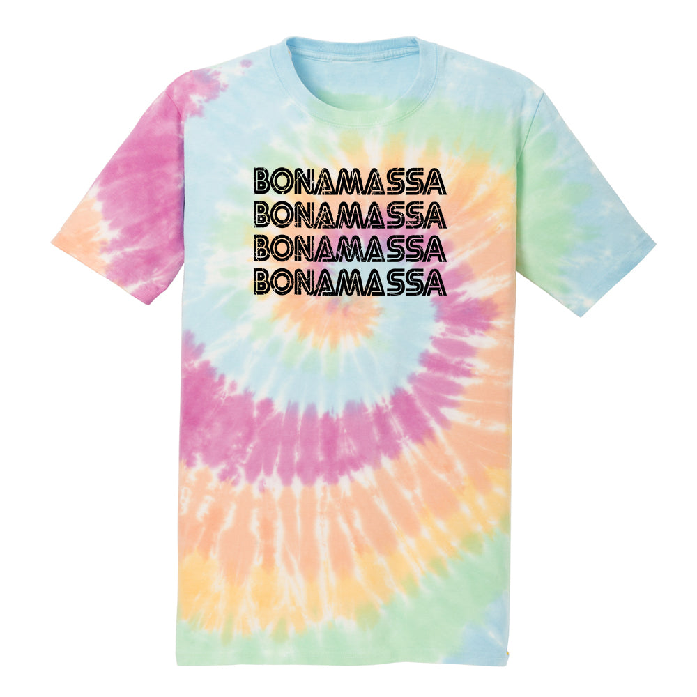 Joe Bonamassa Quadamassa Tie Dye T-skjorte unisex neon
