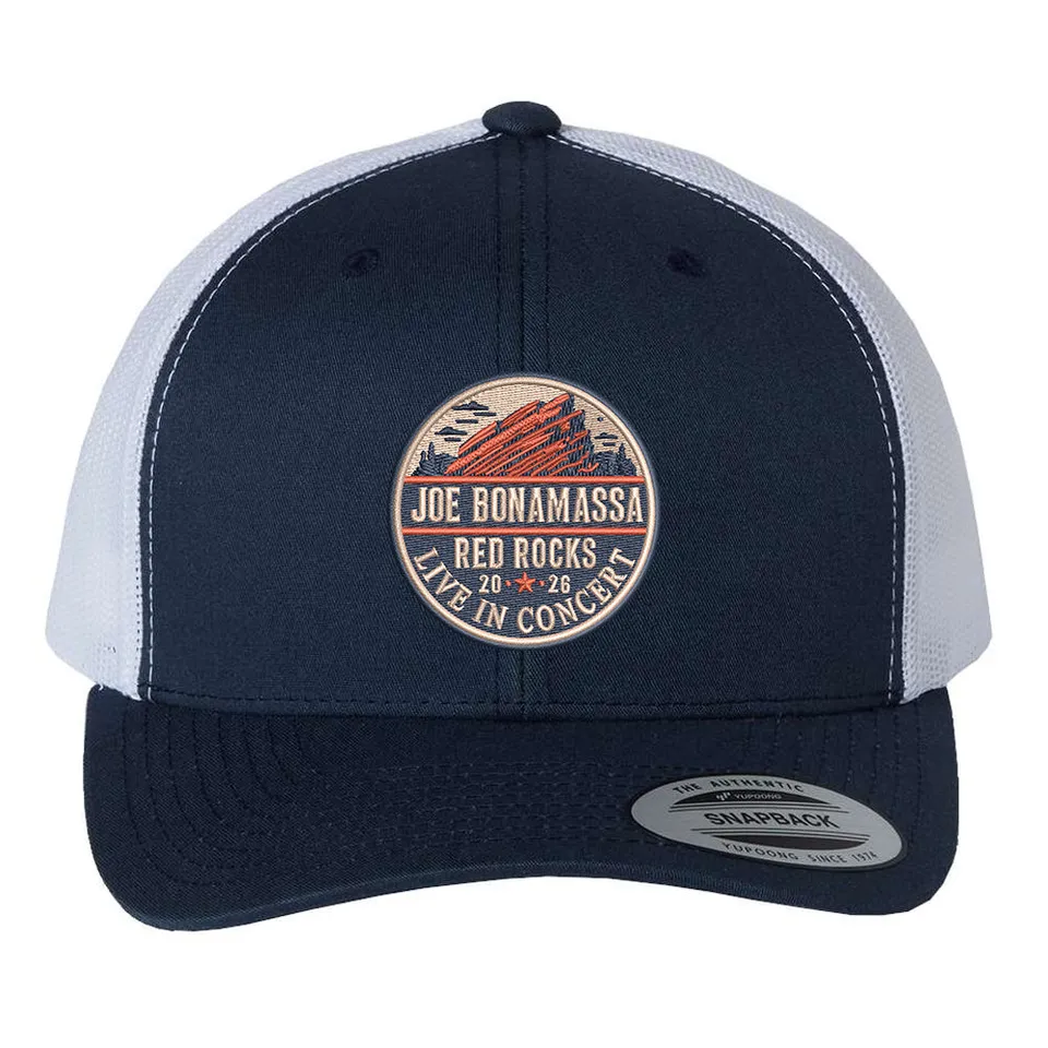 Joe Bonamassa 2026 Red Rocks Retro trucker caps snapback