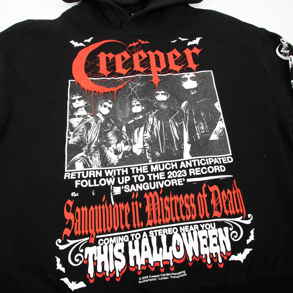 Creeper Sanguivore II hettegenser svart bomull