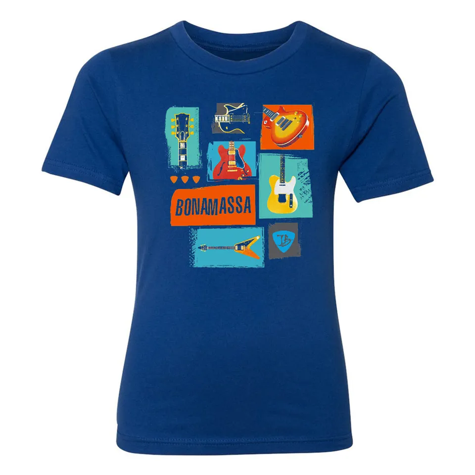 Joe Bonamassa Guitar Bunch t-skjorte barn svart bomull