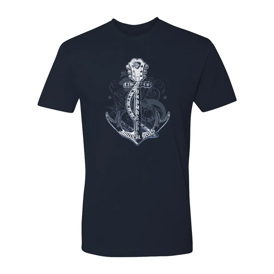 Joe Bonamassa Nautical Blues t-skjorte unisex svart bomull