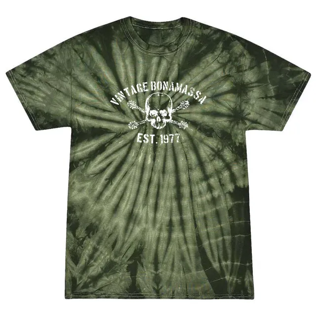 Joe Bonamassa JB Vintage Multi-Color Tie Dye t-skjorte Spider Green