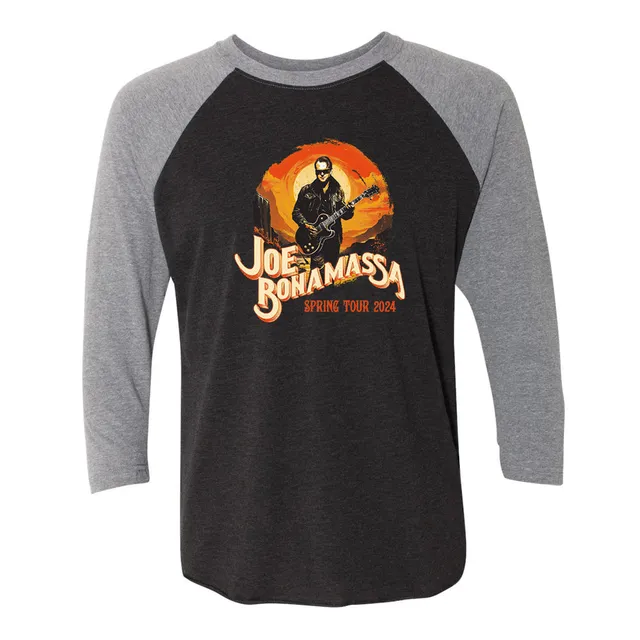 Joe Bonamassa 2024 Spring Tour Serenade t-skjorte 3/4 ermer triblend