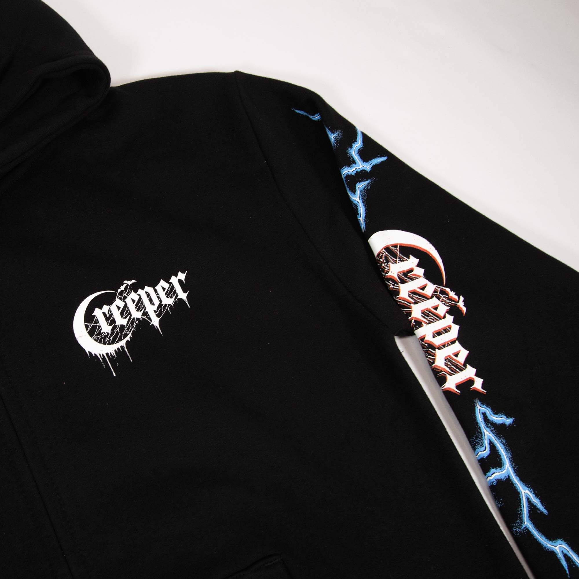 Creeper Angelic Underworld Zip Hoodie hettejakke svart