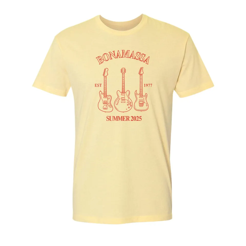 Joe Bonamassa Summer 2025 t-skjorte svart bomull