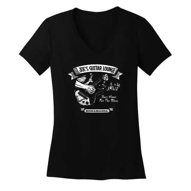 Joe Bonamassa Joe's Guitar Lounge v-hals t-skjorte dame